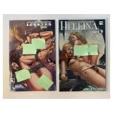 2 BOUNDLESS COMICS HELLINA #1 & LOOKERS EMBER #9