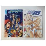 2 IMAGE COMICS ESPERS #1 & MAXI MAGE #4