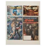 4 MARVEL COMICS NEW X MEN #3, 12, 14, & X-MEN/A
