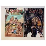 2 CHAOS COMICS SMILEY #1 & BAD KITTY #3