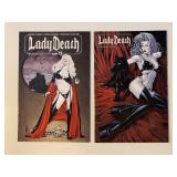 2 BOUNDLESS COMICS LADY DEATH #1 & 15