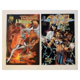 2 CRUSADE COMICS ANGEL FIRE #1 & WITCH BLADE #1