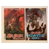 2 DYNAMITE COMICS RED SONJA 2/#3