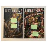 2 BOUNDLESS COMICS HELLINA 2/#1 ADULT READ