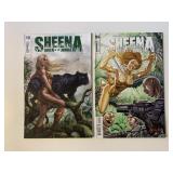 2 DYNAMITE COMICS SHEENA #4 & 10