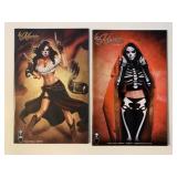 2 COFFIN COMICS LA MUERTA PIN UPS #1 & 1 ASCENSION