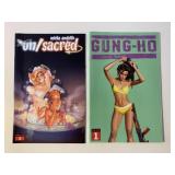 2 ABLAZE COMICS GUNG-HO #1 & UN/SACRED #3