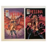 2 LIGHTNING COMICS HELLINA 2/#1 SEE DESC.