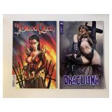 2 DYNAMITE COMICS DRACULINA #6 & BLOOD QUEEN #3