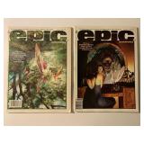 2 MARVEL EPIC MAGAZINES JUNE 1983 & FEB. 1983