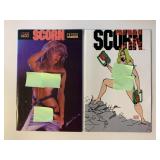 2 SCC COMICS SCORN #0 & 1 ADULT READ SEE DESC.