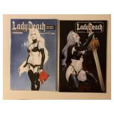 2 BOUNDLESS COMICS LADY DEATH #1 & 15