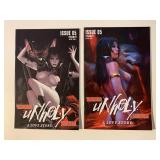 2 DYNAMITE COMICS UNHOLY A LOVE STORY 2/#5