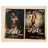 2 DYNAMITE COMICS UNHOLY A LOVE STORY 2/#5