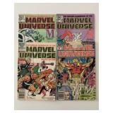 4 MARVEL COMICS MARVEL UNIVERSE #7, 10, 13 & 20