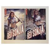 2 DYNAMITE COMICS THE INVINCIBLE RED SONJA #1 & 5