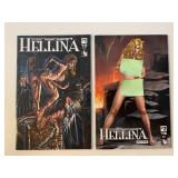 2 BOUNDLESS COMICS HELLINA #1 & 2 ADULT READ