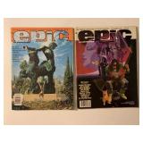 2 MARVEL EPIC MAGAZINES OCT. 1981 & DECEMBER 1981
