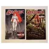 2 DYNAMITE COMICS RED SONJA BLACK WHITE RED 2/#2