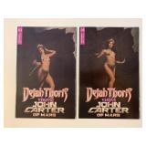 2 DYNAMITE COMICS DEJAH THORIS VS.  CARTER #3 & 4