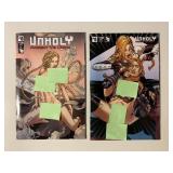 2 BOUNDLESS COMICS UNHOLY ARGENT VS. ONYX 2/#0