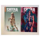 2 DYNAMITE COMICS SHEENA #5 & 6