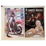 2 ZENESCOPE COMICS WHITE QUEEN #1 & MASUMI #4