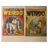 2 LASP GASP COMICS WEIRDO #11 & 15 ADULT READ