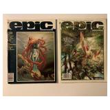 2 MARVEL EPIC MAGAZINES JUNE 1982 & FEB. 1983