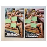 2 BOUNDLESS COMICS UNHOLY 2/#5 ADULT READ