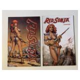 2 DYNAMITE COMICS RED SONJA #13 & 17