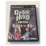 PLAYSTATION 2 GUTAIR HERO ENCORE ROCK THE 80
