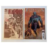 2 MARVEL COMICS HELL STORM #1 & ETERNALS #1