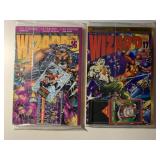 2 WIZARD COMICS #16 & 17 BOTH SEALED W/CARDS