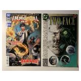 2 DC COMICS TWO-FACE #13 & THE IMMORTAL MEN #5