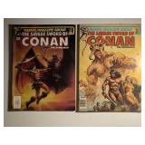 2 MARVEL COMIC MAGAZINES CONAN SEE DESC.