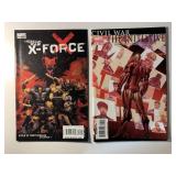 2 MARVEL COMICS X-FORCE #16 & THE INITIATIVE #1