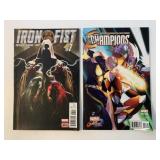 2 MARVEL COMICS CHAMPIONS #11 & IRON FIST #7