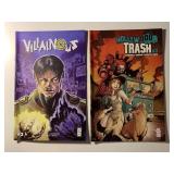 2 MAD CAVE COMICS HOLLYWOOD TRASH 2 & VILLAINOUS 3