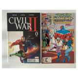 2 MARVEL COMICS EXCALIBUR #24 & CIVIL WAR II #0