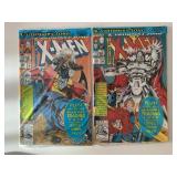 2 MARVEL COMICS UNCANNY X-MEN #295 & 296 W/CARD
