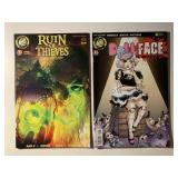 2 ACTION LAB COMICS DOLL FACE 7 & RUN OF THIEVES 4