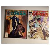 2 MARVEL COMIC MAGAZINES CONAN SEE DESC.