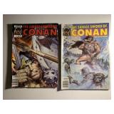 2 MARVEL COMIC MAGAZINES CONAN SEE DESC.