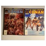 2 MARVEL COMIC MAGAZINES CONAN SEE DESC.