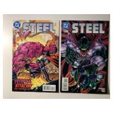 2 DC COMICS STEEL #28 & 31