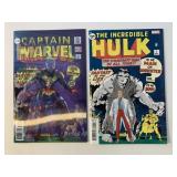 2 MARVEL COMICS THE INCREDIBLE HULK #1 & 125