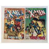 2 MARVEL COMICS THE UNCANNY X-MEN #298 & 299
