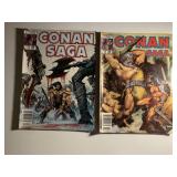 2 MARVEL COMIC MAGAZINES CONAN SAGA #19 & 20