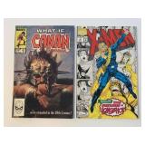 2 MARVEL COMICS WHAT IF CONAN #43 & X-MEN 10